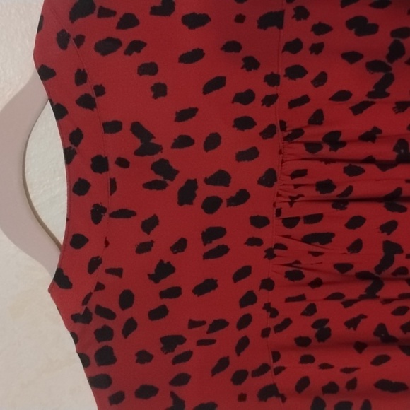 Lily Morgan red blouse with 3/4 sleeves - Picture 8 of 11